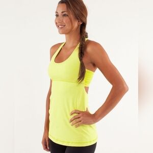 Lululemon Turbo Tank Tonka Stripe Split Pea 6